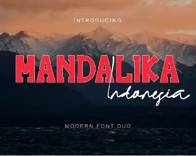 Mandalika Indonesia font