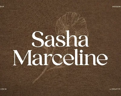 Sasha Marceline font