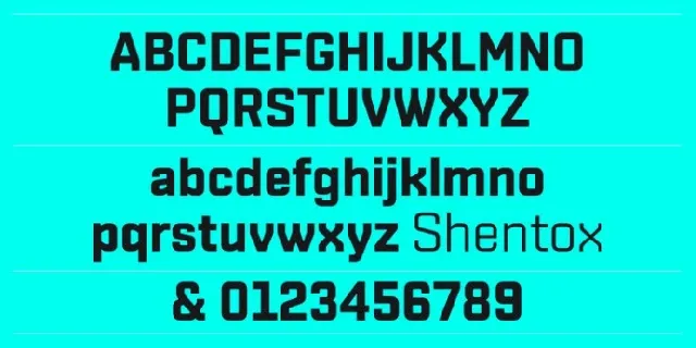 Shentox Family font