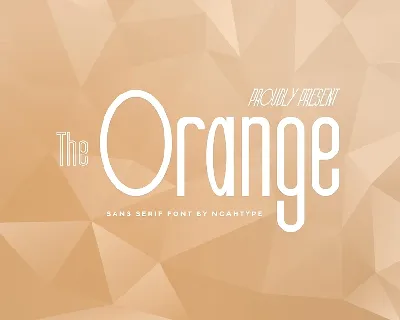 The Orange font