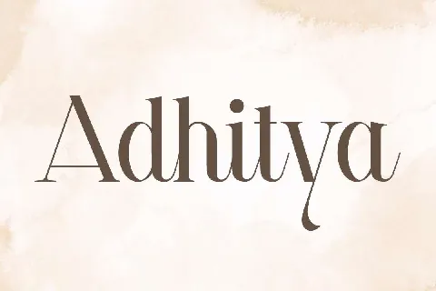 Adhitya font