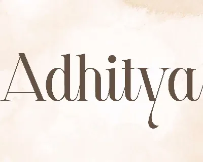 Adhitya font