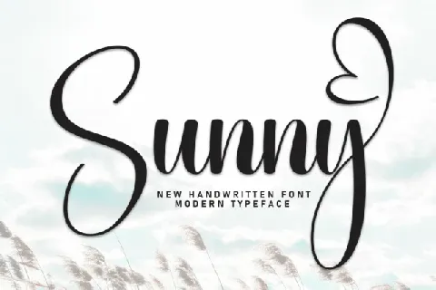 Sunny Script font