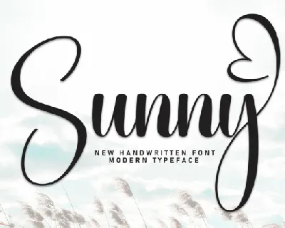 Sunny Script font