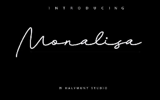 Monalisa Signature font