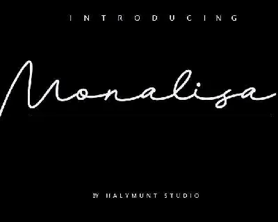 Monalisa Signature font