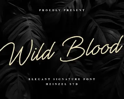Wild Blood font