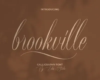 Brookville Demo font