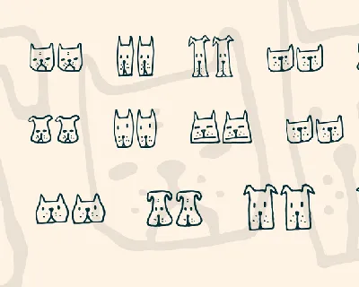 Cats and Dogs font