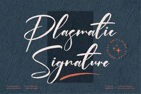 Plasmatic Signature font