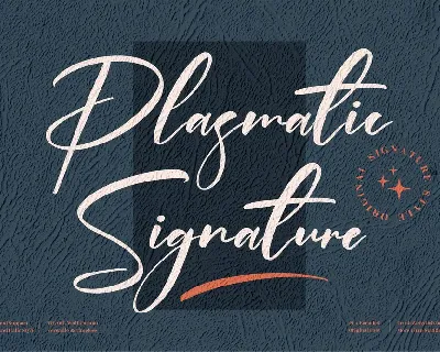 Plasmatic Signature font