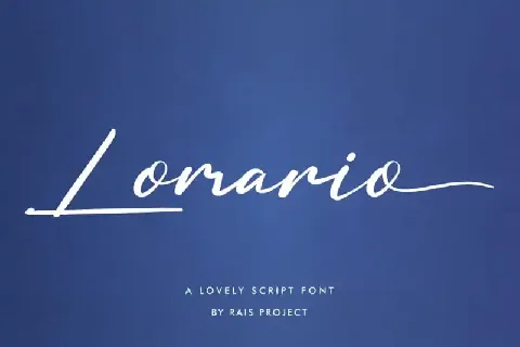 Lomario Calligraphy font