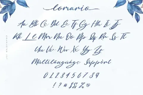 Lomario Calligraphy font
