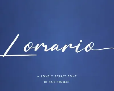 Lomario Calligraphy font