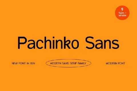 Pachinko Sans Family font