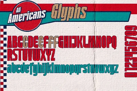 All Americans font