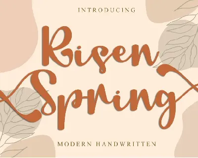 Risen Spring - PERSONAL USE font