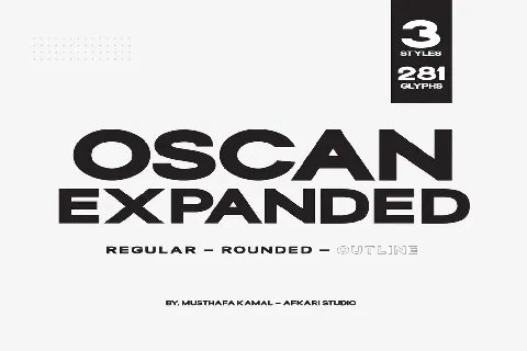 Oscan Expanded font