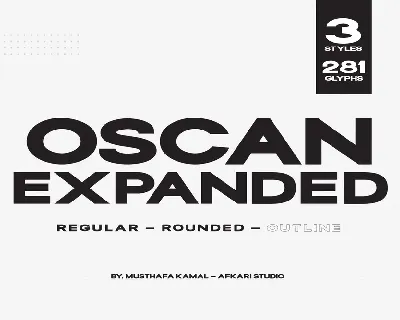 Oscan Expanded font