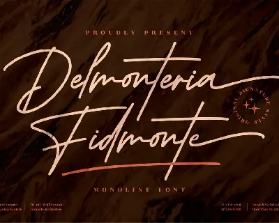 Delmonteria Fidmonte font