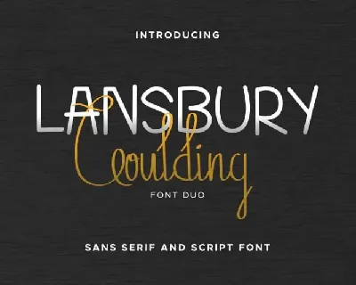 Lansbury Goulding Script Duo font