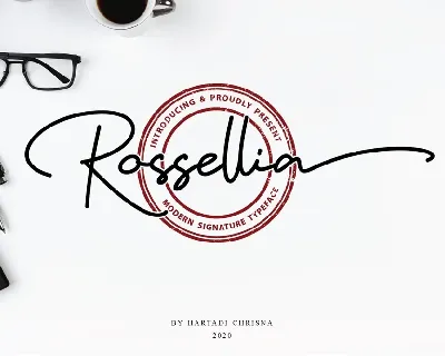 Rossellia font