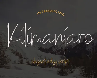 Kilimanjaro font