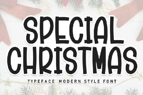 Special Christmas Display Typeface font