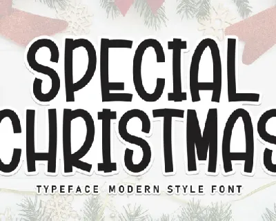 Special Christmas Display Typeface font