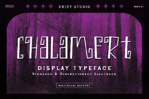 Chalamert font