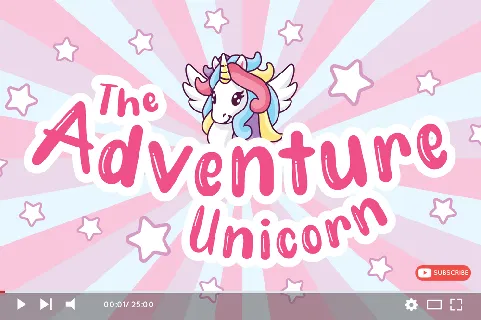 Unicorn Fold Display - Personal font