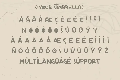 Your Umbrella Demo font