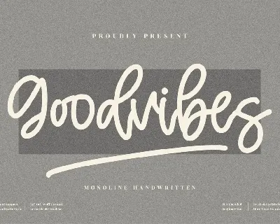 Goodvibes font