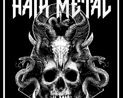 Death to Hair Metal font