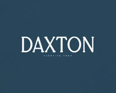 Daxton font