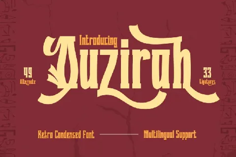 Quzirah font