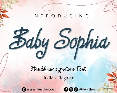 Baby Sophia font