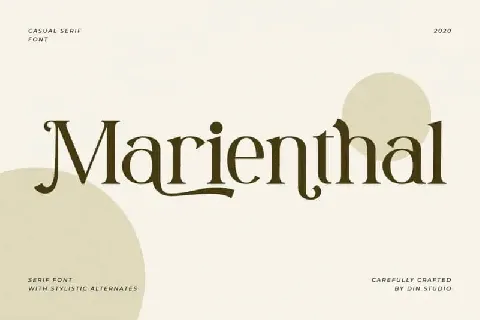 Marienthal Serif font