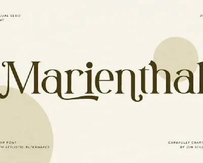 Marienthal Serif font