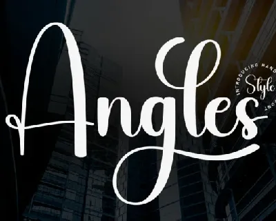 Angles Script font