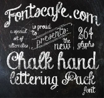 Chalk Hand Lettering Pack font