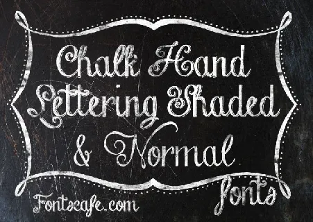 Chalk Hand Lettering Pack font