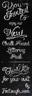 Chalk Hand Lettering Pack font