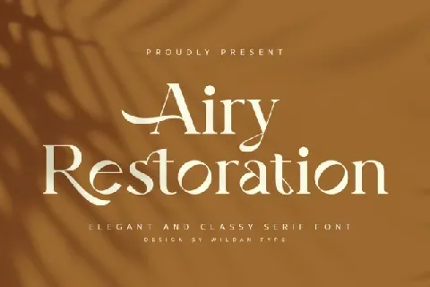 Airy Restoration font