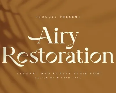 Airy Restoration font