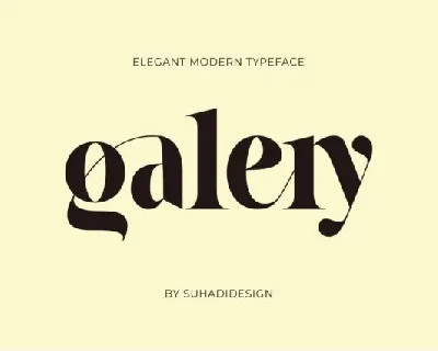 Galery font