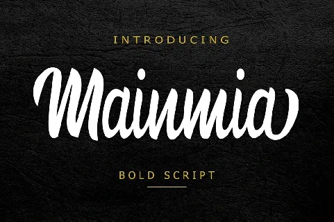 Mainmia Script Free font