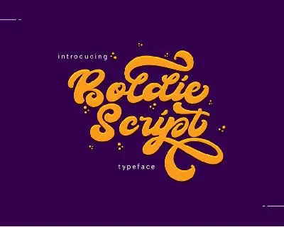 Boldie Script Free font