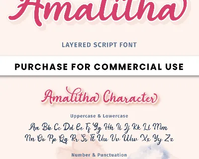 Amalitha - Personal Use font