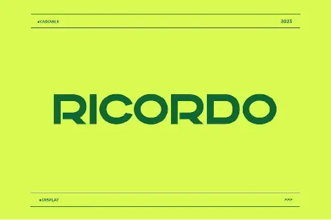 Ricordo font